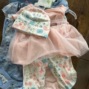 Floral Pink Baby Outfit Set